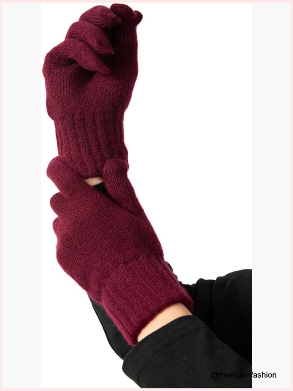 100% Cashmere Knit Gloves, Ultra Soft Women's Winter Gloves, One Size